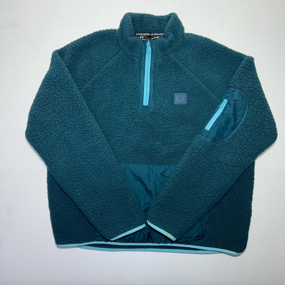 Under Armour Dark Teal Fleece Jacket / Veste Under Armour Turquoise L/M size